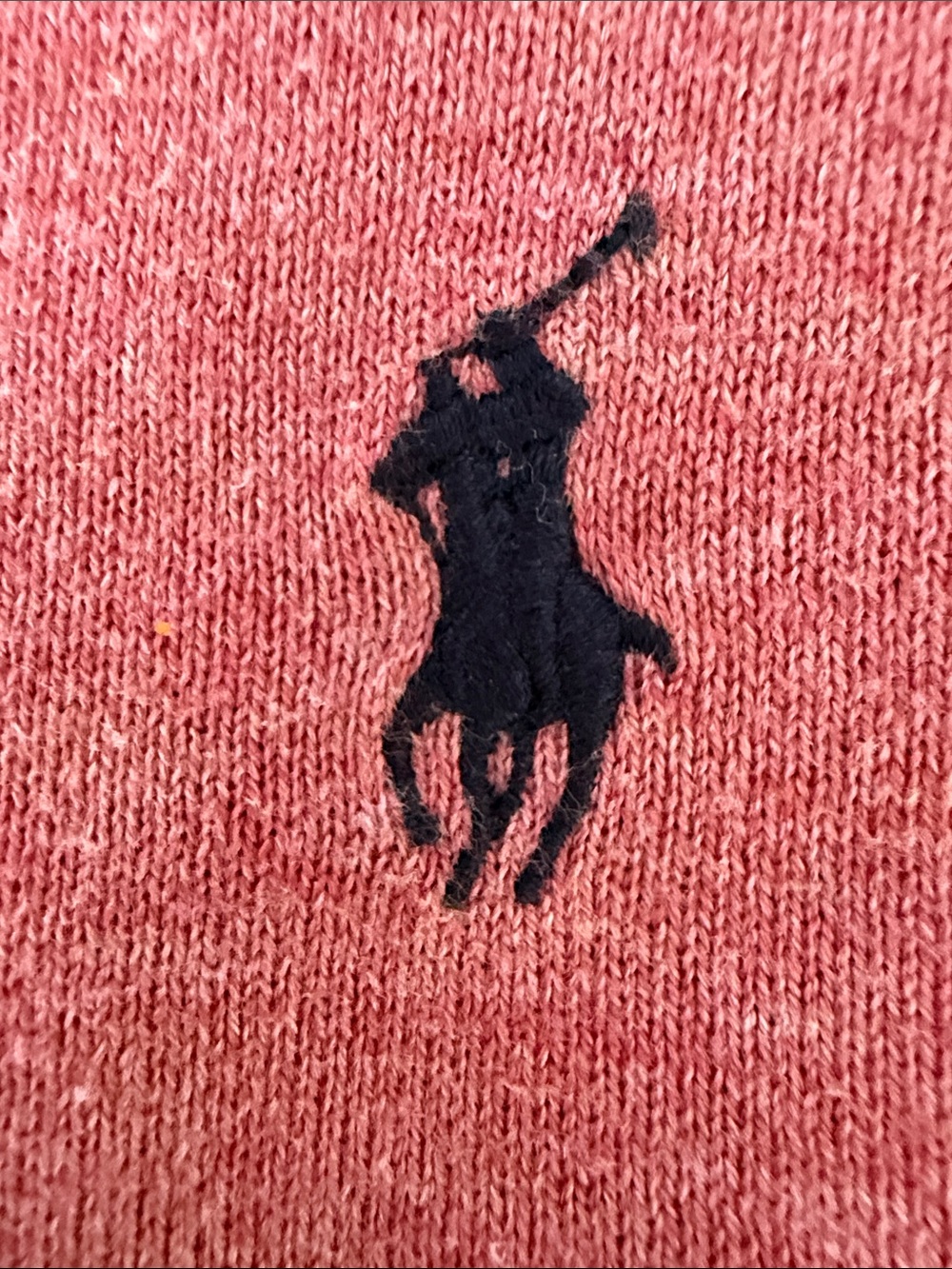 Polo by Ralph Lauren Coral Pink V-Neck Sweater